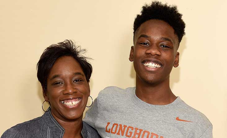 Image of Dr Kushwaha Scoliosis Patient Breelon Bullock and his mother